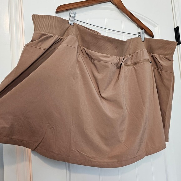 All in Motion Brown Bikini Skirt Bottom Womens Size 4X Swimsuit Bottom Stretch - Picture 3 of 9